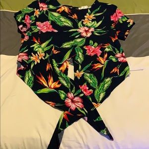 Floral crop top